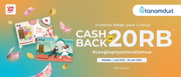 Promo Investasi Emas bersama LinkAja