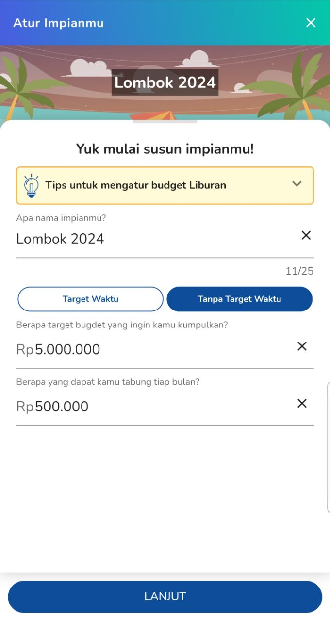investasi tanpa target waktu