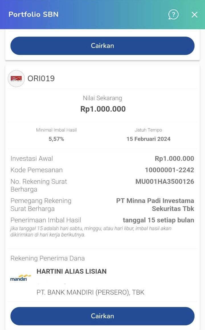 step 1 cara menjual sbn tradable adalah