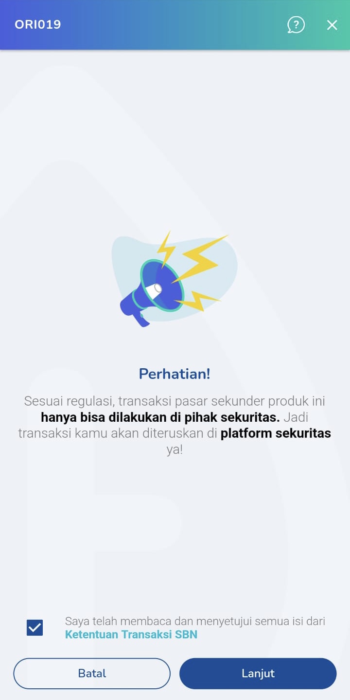 step 2 cara menjual sbn di pasar sekunder