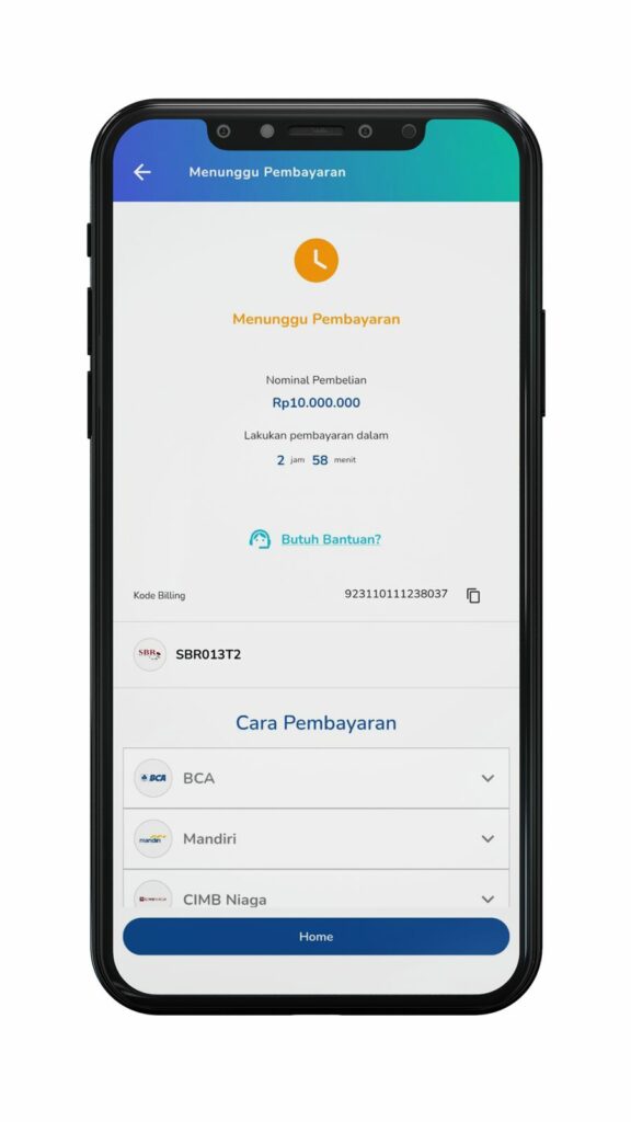 selesaikan proses pembayaran transaksi sbn