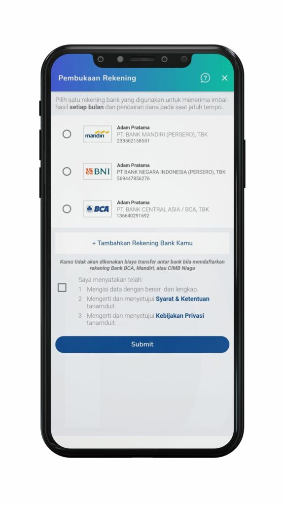 pembukaan rekening sbn