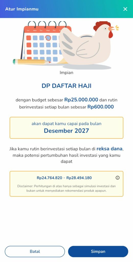 nabung di reksadana haji syariah 20 ribu per hari untuk dp haji