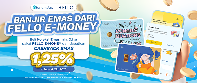Promo Banjir Emas dari Fello E-Money (September 2025)